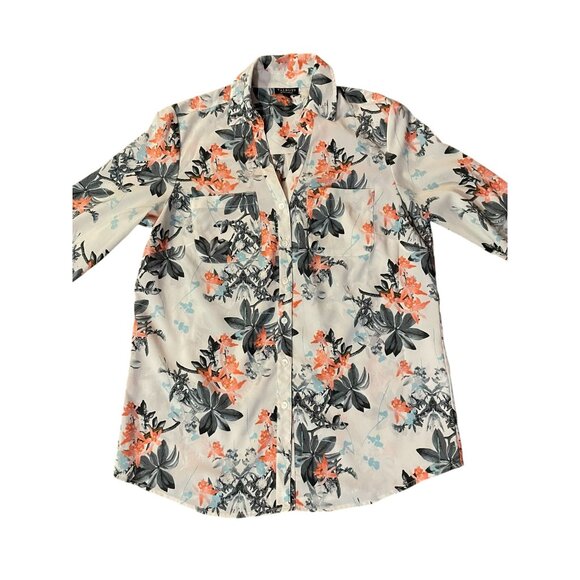 Talbots Nantucket Blouse Womens SP Petites Used Floral - Picture 5 of 16